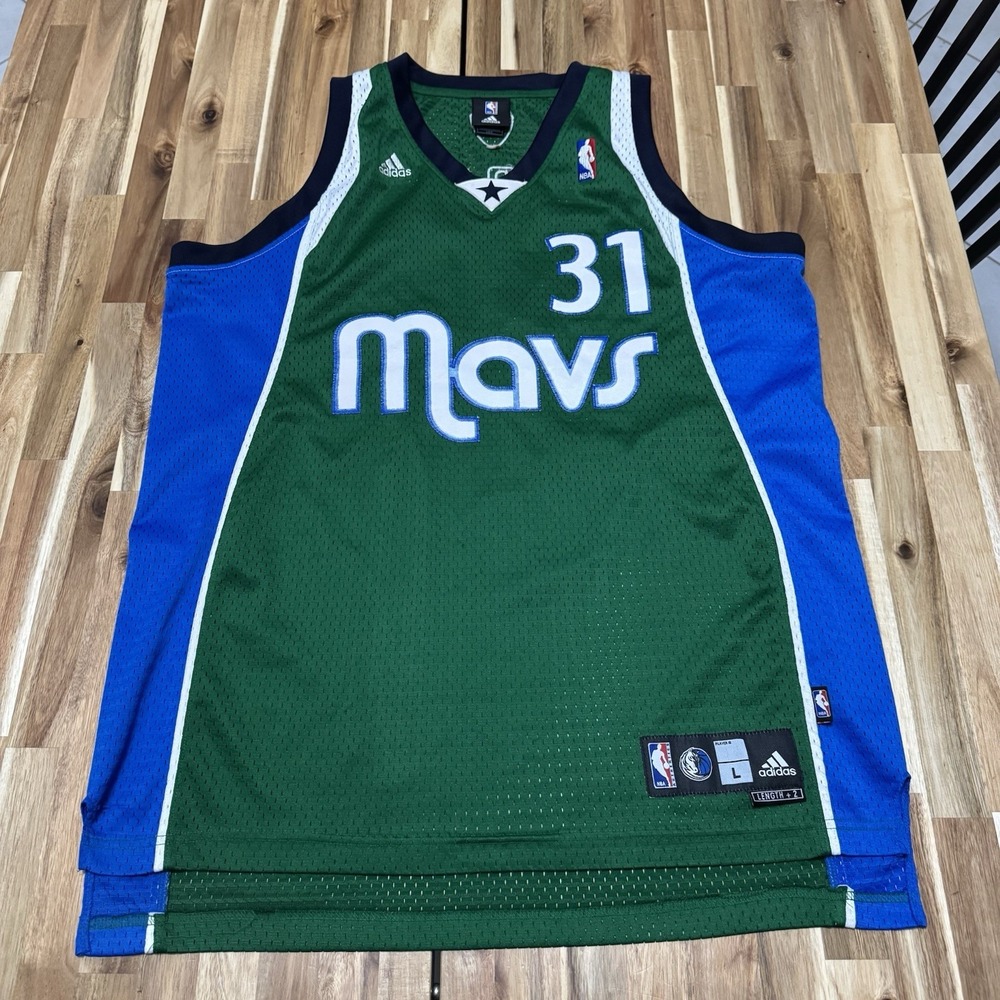 Vintage Jason Terry Jersey Mens XL Green Adidas Dallas Mavericks Alternate NBA‎